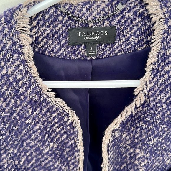 Talbots Tweed Blazer - Like New!  (Size 4) - Picture 5 of 7